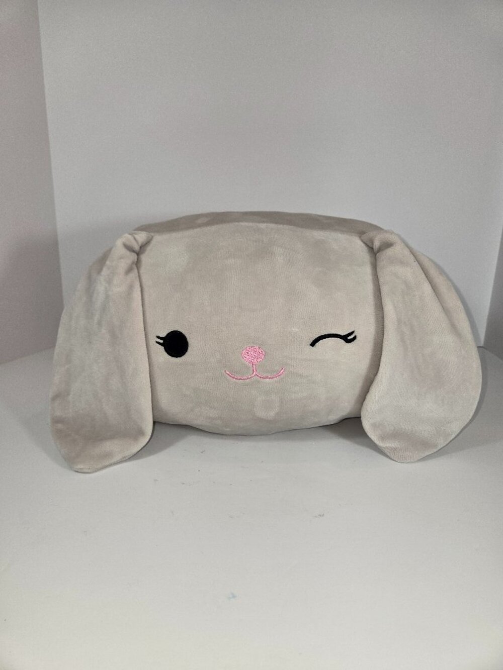 Squishmallows Blake the Bunny Stackable – 12” Gray Plush